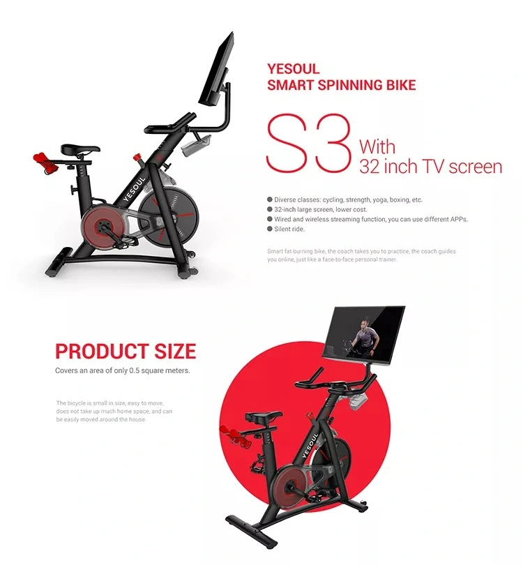 Spin Bike with 32 in Screen Cardio Equipment Home Gym Equipment